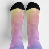 Geometrischer Regenbogen Socken (Oben)