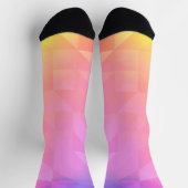 Geometrischer Regenbogen Socken (Oben)