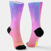 Geometrischer Regenbogen Socken (Gewinkelt)