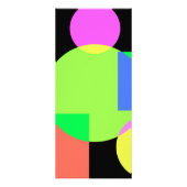 Geometrischer Regenbogen Werbekarte (Hinten)