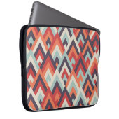 Geometrischer Rhombus: Vintages Farbmuster. Laptopschutzhülle (Vorne Rechts)