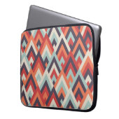 Geometrischer Rhombus: Vintages Farbmuster. Laptopschutzhülle (Vorderseite Links)