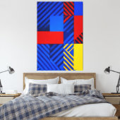Geometrischer Rhythmus Leinwanddruck (Insitu (Schlafzimmer))