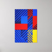 Geometrischer Rhythmus Leinwanddruck (Vorderseite)