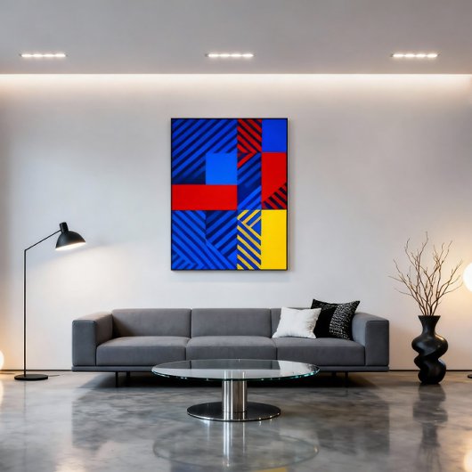 Geometrischer Rhythmus Poster