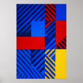 Geometrischer Rhythmus Poster (Vorne)