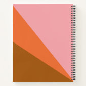 Geometrischer rosa und orangefarbener Block, Perso Notizblock (Rückseite)