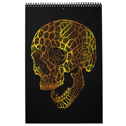 Geometrischer Schädel mit komplizierten Mustern Kalender (Titelbild)