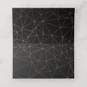 Geometrischer Schädel Platzkarte (Innenseite Aufgefaltet)