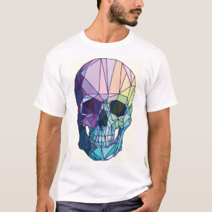geometrischer Schädel T-Shirt