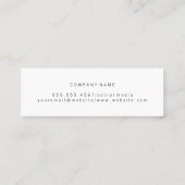 Geometrischer Schimmer | Hex Trim MUA Mini Visitenkarte (Rückseite)