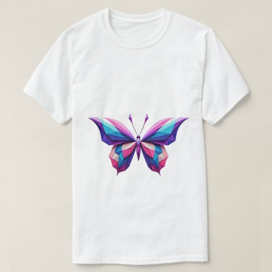 Geometrischer Schmetterling-T - Shirt (Design vorne)