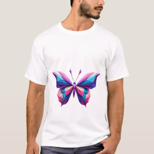Geometrischer Schmetterling-T - Shirt