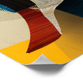 Geometrischer Schmetterling Wandkunst Poster (Ecke)