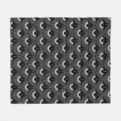 Geometrischer Schwan fliegendes Vogel Muster schwa Fleecedecke (Vorderseite (Horizontal))