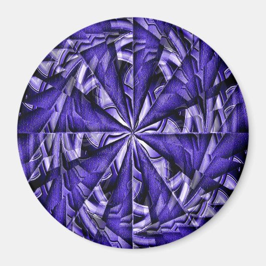 Geometrischer Shiny Twirl.... Magnet (Vorne)