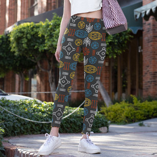 geometrischer Skandinavier Leggings
