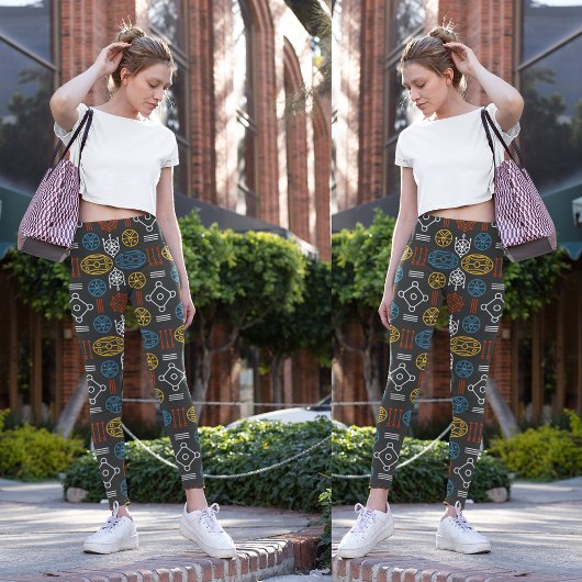 geometrischer Skandinavier Leggings