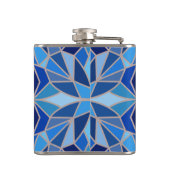Geometrischer Sky Vinyl Wrapped Flask Flachmann (Rückseite)