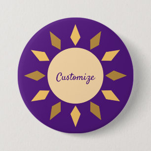 Geometrischer Sonnenkreis Thunder_Cove Button