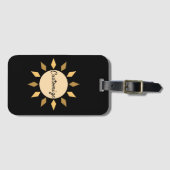 Geometrischer Sonnenkreis Thunder_Cove Gepäckanhänger (Vorderseite (Horizontal))