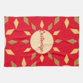 Geometrischer Sonnenkreis Thunder_Cove Geschirrtuch (Horizontal)