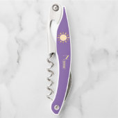 Geometrischer Sonnenkreis Thunder_Cove Kellnermesser (Vorderseite)