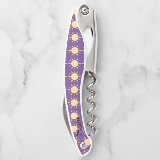 Geometrischer Sonnenkreis Thunder_Cove Kellnermesser (Rückseite)