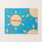 Geometrischer Sonnenkreis Thunder_Cove Puzzle (Horizontal)