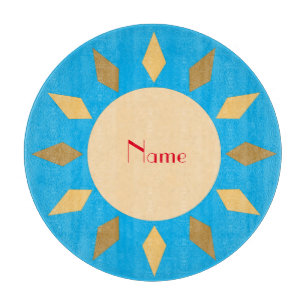 Geometrischer Sonnenkreis Thunder_Cove Schneidebrett
