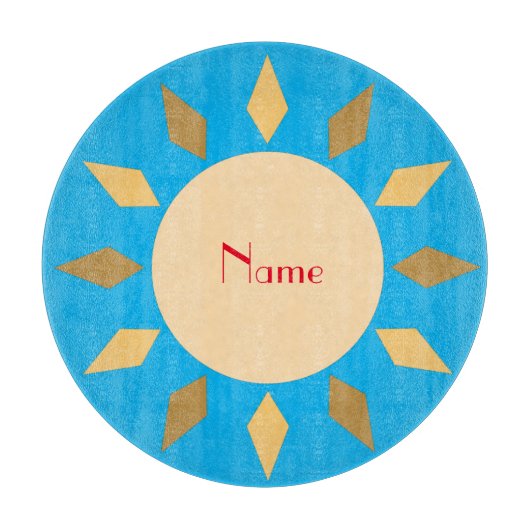 Geometrischer Sonnenkreis Thunder_Cove Schneidebrett (Vorderseite)