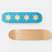 Geometrischer Sonnenkreis Thunder_Cove Skateboard (Horizontal)