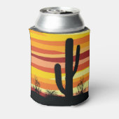 Geometrischer Sonnenuntergang Dosenkühler (Kanne Rückseite)