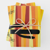Geometrischer Sonnenuntergang Geschenkpapier Set (Beispiel)