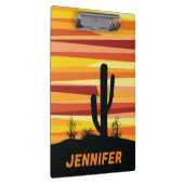 Geometrischer Sonnenuntergang Klemmbrett (Rechts)