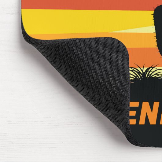 Geometrischer Sonnenuntergang Mousepad (Ecke)