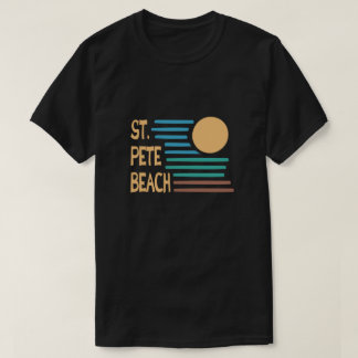 geometrischer Sonnenuntergang St. Pete Beach Flori T-Shirt