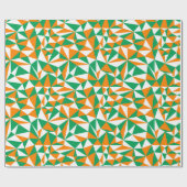 Geometrischer Spaß bei der Geometrie der grünen we Geschenkpapier (Flach)