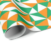 Geometrischer Spaß bei der Geometrie der grünen we Geschenkpapier (Rolleneckpunkt)