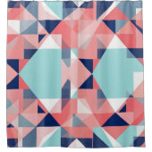 geometrischer Splash-Duschvorhang Duschvorhang (Vorderseite)