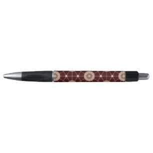 Geometrischer Stift in warmen Erdtönen