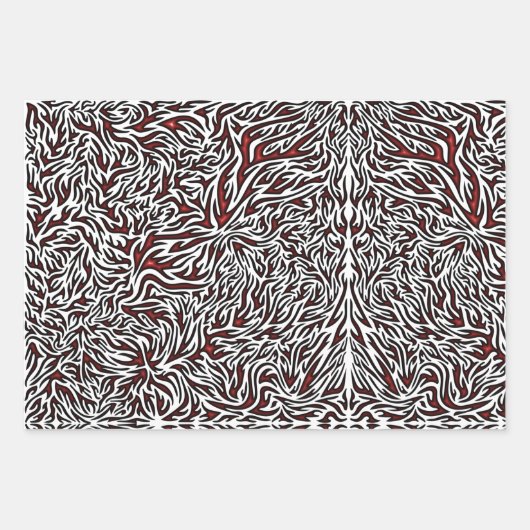 Geometrischer Stil der optischen Illusion im Schac Geschenkpapier Set (Vorderseite 2)