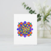 Geometrischer Stil Postkarte (Stehend Vorderseite)
