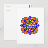 Geometrischer Stil Postkarte (Vorne/Hinten)