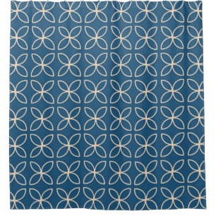 Geometrischer, stilvoller Vintager Hintergrund. Duschvorhang