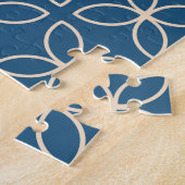 Geometrischer, stilvoller Vintager Hintergrund. Puzzle (Seite)