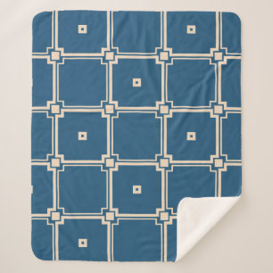 Geometrischer, stilvoller Vintager Hintergrund. Sherpadecke