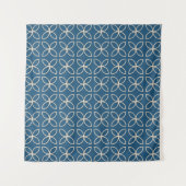 Geometrischer, stilvoller Vintager Hintergrund. Wandteppich (Vorderseite (Horizontal))