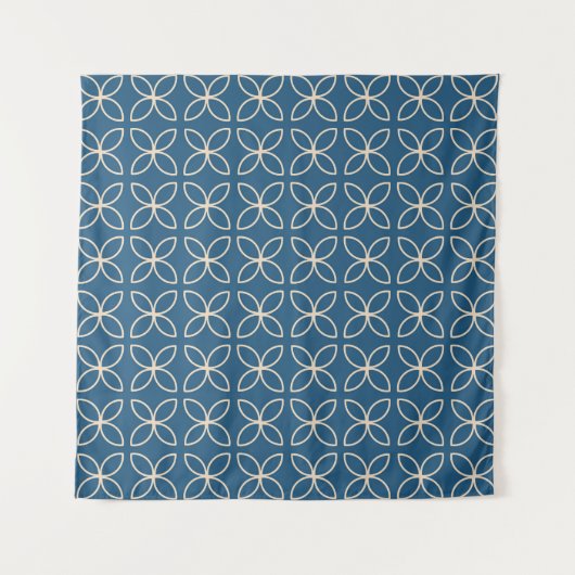 Geometrischer, stilvoller Vintager Hintergrund. Wandteppich (Vorderseite)