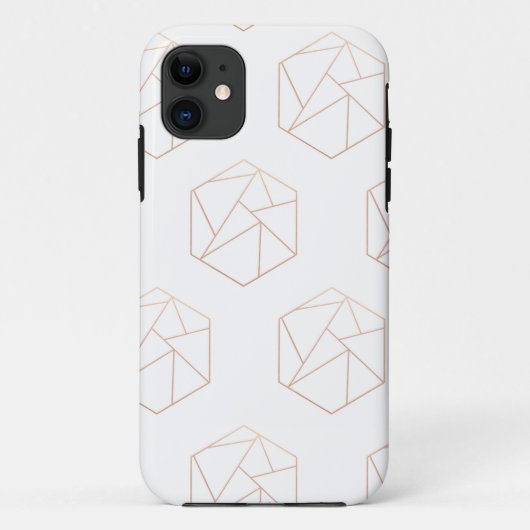 Geometrischer Telefonkasten des Hexagons Case-Mate iPhone Hülle (Rückseite)